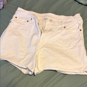 American Eagle Outfitters Women's White Jean Shorts